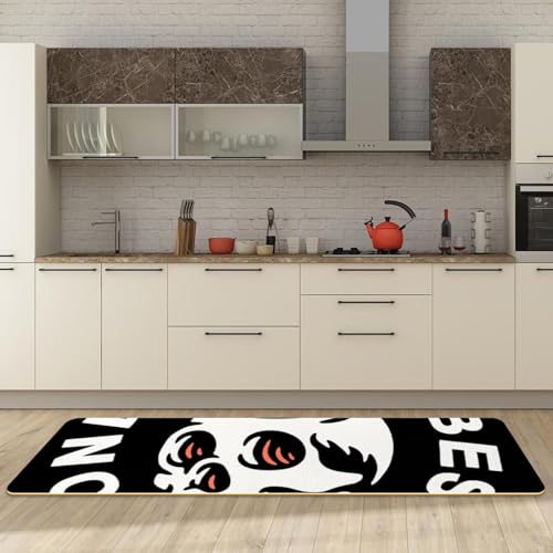 Alfombrillas de cocina de calavera de coco, pack de 2 alfombras absorbentes 3