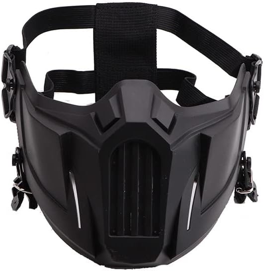 Tactical Airsoft Mask Outdoor Shooting Sports Gear with Fast Helmet Side Rail Mount Clip Buckle