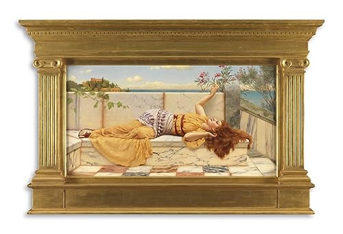 Toile Peinture Murale Un Réveil Heureux Godward 60x90cm