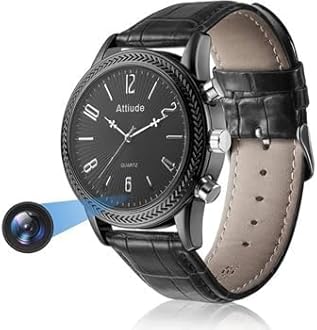 Wrist Watch Camera with 1080p Video & Audio Recording | Built-in 32GB Memory | Waterproof Design | USB Rechargeable | Wearable for Office, Travel & Daily Use