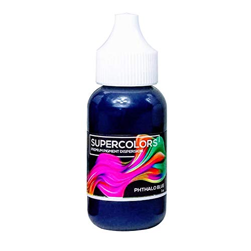 Epoxy Resin Color Pigment, PHTHALO Blue Super Colors Pigment, Professional Highly Concentrated Pure Epoxy Pigment, Use with Mica Powder for Epoxy, Resin Dye, Epoxy Dye, 1 oz Total