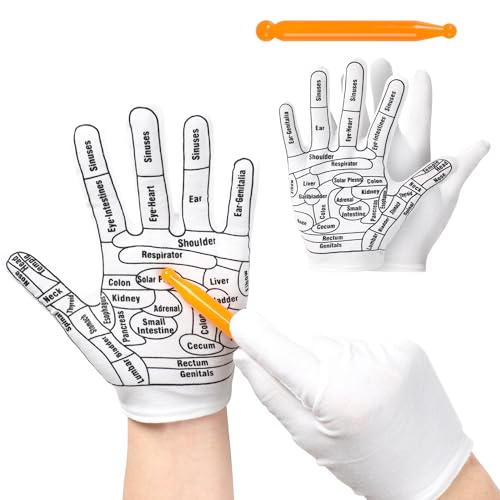 2 Pcs Castor Oil Pack Wrap for Hands - Organic Wrap Gloves for Wrist Arthritis and Carpal Tunnel