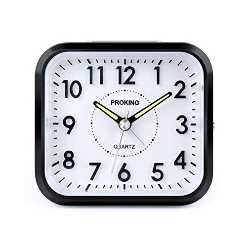 Alarm Clock Analog,4 Inch Silent No-Ticking Travel Alarm Clock with Light and Snooze Function Battery Operated Alarm Clock for Bedroom Bedside Tabletop Desk Clock(Black) Alarm Clock Analog,4 Inch Silent No-Ticking Travel Alarm Clock with Light and Snooze Function Battery Operated Alarm Clock for Bedroom Bedside Tabletop Desk Clock(Black)