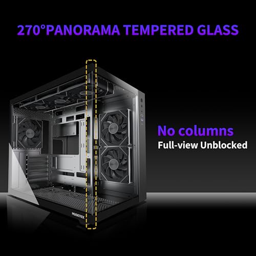 Caja PC ATX MUSETEX chasis semitorre para ordenador gaming con cristal templado 4