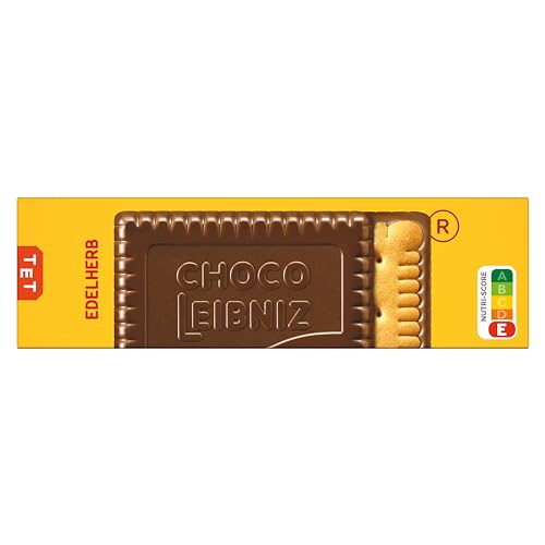LEIBNIZ Choco Edelherb, 125 g, knusprige Butterkekse eingebettet in Zartbitterschokolade (1 x 125 g)