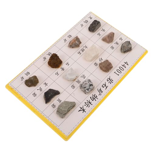 Ciieeo Educational Geology Tool 12-Piece Mineral Rock Specimen Set for Lab Classroom Teaching