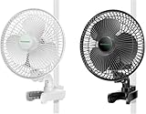 VIVOSUN AeroWave A6 Grow Tent Clip Fan Kit, Patented Portable Auto Oscillating Fan 6” with 2-Speed, Strong Airflow but Low Noise, and Fully-Adjustable Tilt for Hydroponic Ventilation