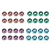 Generic Premium Carbon Steel Kingpin Axle Screw Nuts for Skateboard Longboard Trucks - Set of 16, Blue Violet