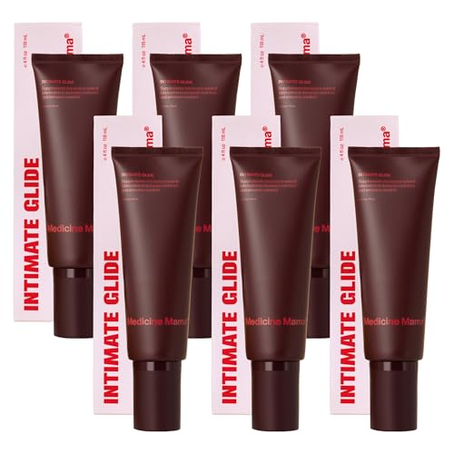Image of Medicine Mama's Intimate Glide - All-Natural Lubricant FDA-Cleared for Internal & External Use - Lube with Organic Aloe and Hyaluronic Acid - 6 Pack, 4 Oz Each