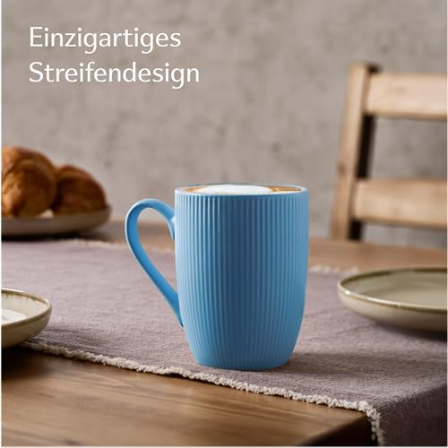 Cosumy Kaffeetassen Set 6er Pastell 350ml – Kaffeebecher – Keramik Tasse – Bild 2