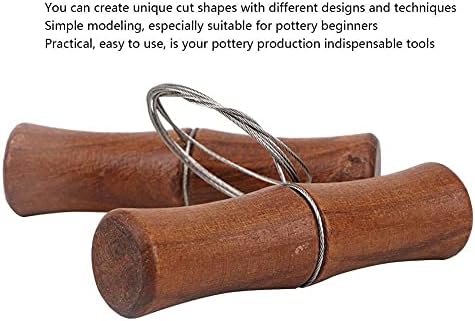 Wire Clay Cutter 59cm Stainless Steel Clay Cutting Wire Slicer Ceramic Art Clay Carving Tool Cheese Plasticine Dough Cutting Pottery Tool
