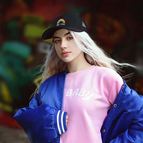 Image of Pride Hat Rainbow Caps LGBT Baseball Cap Pride Accessories Gay Stuff for Men Women