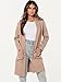 ANRABESS Cardigan Sweater for Women Casual 2025 Fall Fashion Coat Long Sleeve Open Front Knit Coatigan Outwear Light Camel Small