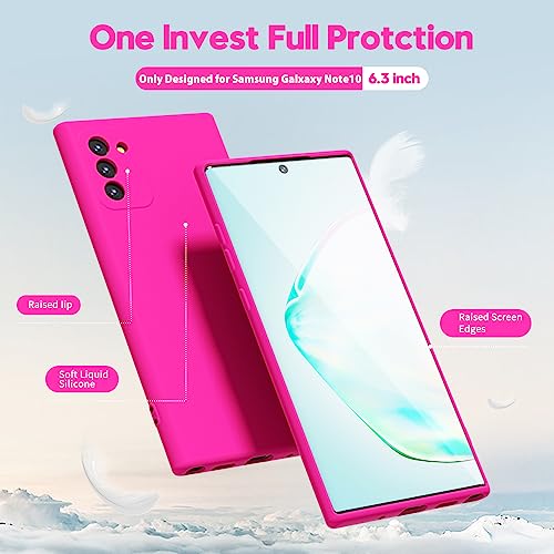 Coque Galaxy Note 10 mince en silicone, la solution anti-glisse couleur rose fluo