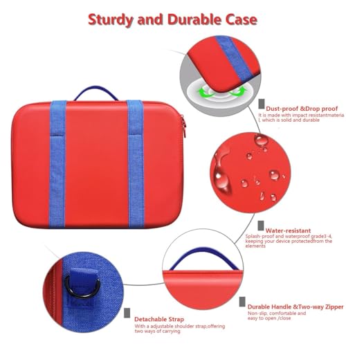 Image of PSS (2 Pack Carrying Case Compatible with Nintendo Switch 2 2025, Protective Hard Shell Case for Switch 2, Portable Travel Bag with Handles and Shoulder Straps for Switch 2 Console and Accessories