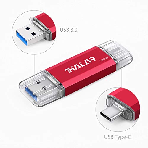 THKAILAR Dual Flash Drive（USB A-3.0/USB C-3.1） USB Drive 3.0 OTG Type C High