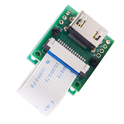 cablecc Module caméra Raspberry PI vers HDMI type A mâle HDTV FPC Câble plat 5 cm pour PES001