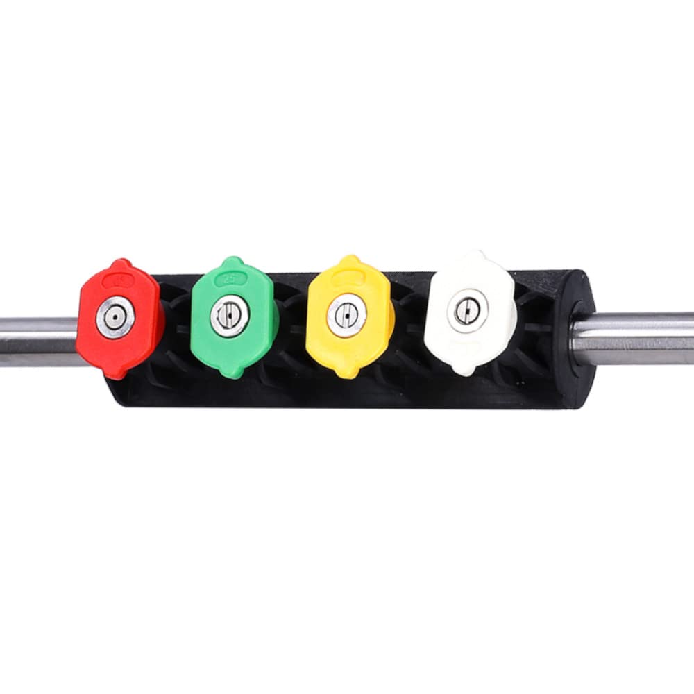 Lanca Do Myjek Ciśnieniowych Z 5 Regulowanymi Dyszami Do Myjek Ciśnieniowych PARKSIDE, LAVOR | Wielokolorowe Dysze 1/4" Szybkozłączka I Pistolet Do Myjek Na BAYONET | 50% Więcej Mocy