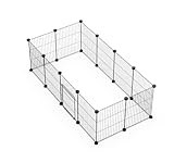 CZCPARY Lot de 12 enclos pour petits animaux avec porte, enclos pour hamsters, lapins, cochons d'Inde 30 x 38 cm