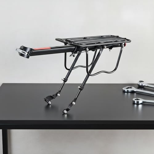 Porte-bagages de vélo robuste extensible et support cargaison pour voyage à vélo - 4