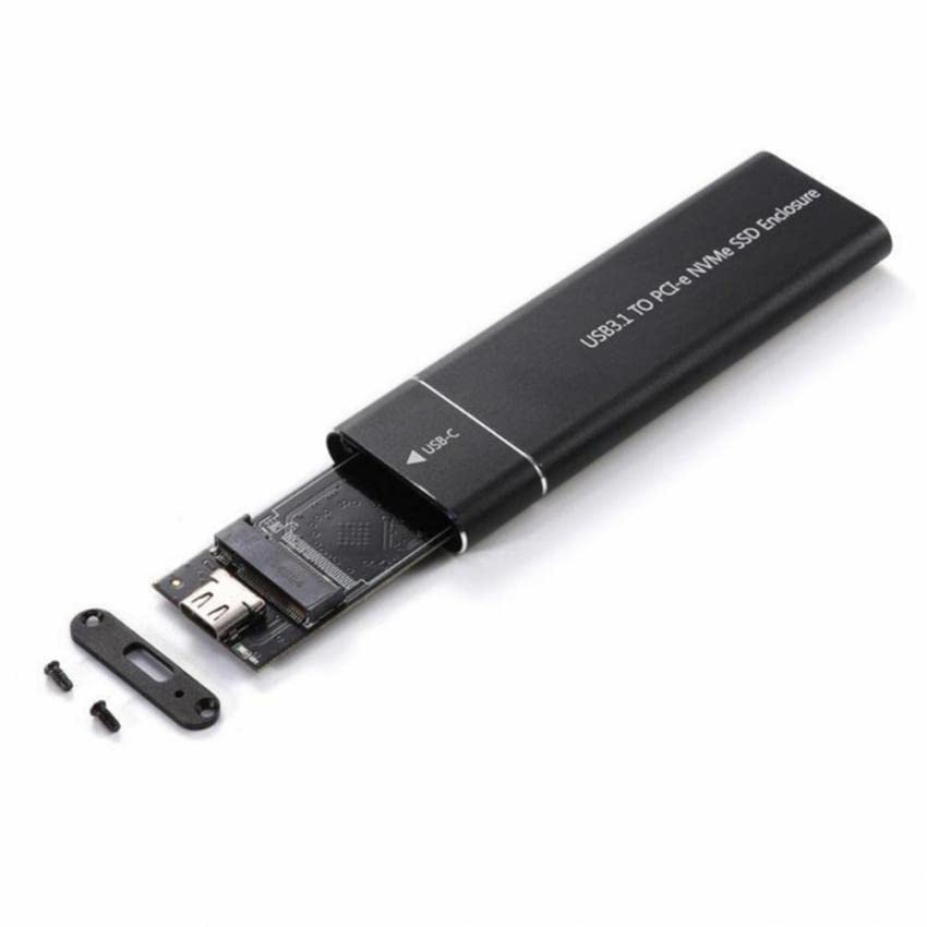 Image of MaK World NVME SSD Enclosure, M.2 NVME to USB C Adapter with Black case, USB 3.1 Gen 2 (10 Gbps) M2 PCIE SSD