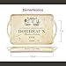 Pimpernel Vin de France Collection Large Handled Tray | Serving Tray for Lunch, Coffee, or Breakfast | Made of Melamine for Indoor and Outdoor use | Measures 18.9