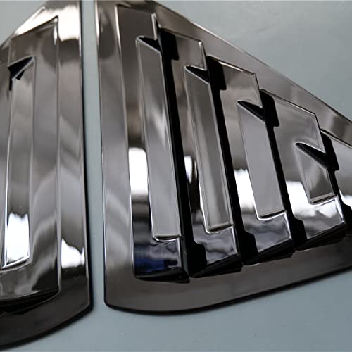 Ziwen 2X Sport Style Gloss Black Quarter Window Scoops Louvers For Nissan Sentra 2013-2019 (Gloss Black) #TOP4