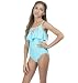 Hobie Girls' A Stitch In Time One Piece Swimsuit Hanky Front Shoulder Strap