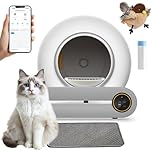 Furever Love Automatic Self-Cleaning Cat Litter Box with APP Control, Odor-Free Waste Disposal, Extra-Large 65L+9L Capacity, Robot Litter Box with Trash Bags and Flappy Bird Toy