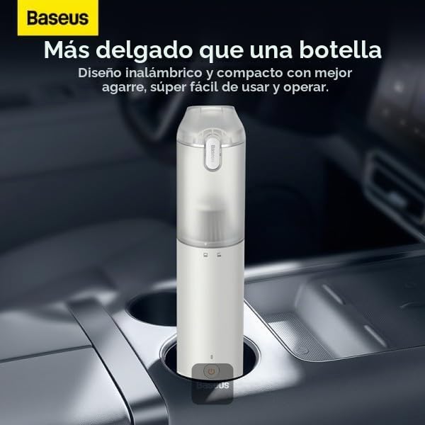 Aspirator de Mana Baseus A3 Lite, putere aspirare 12000pa, suporta incarcare QC3.0, filtru HEPA, acumulator 6000mAh, cablu inclu