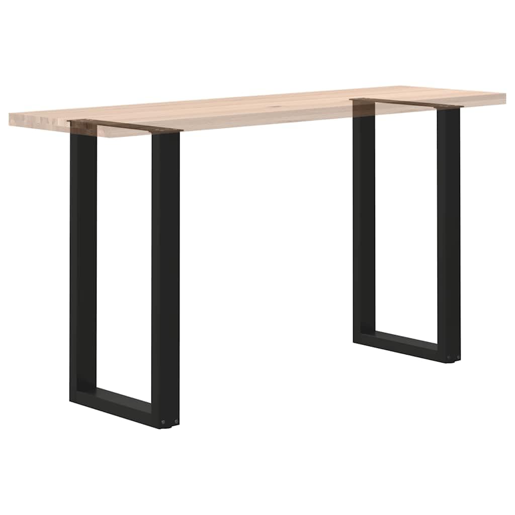 vidaXL Patas para Mesa de Bar en Forma de U (2 Unidades), Color Negro, 40 x (90-91) cm, Acero