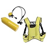 Portátil: el tanque de buceo viene con una mochila a juego para que puedas llevar fácilmente tu botella de buceo, liberando tus manos para hacer más bajo el agua. Adecuado para todos.