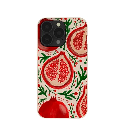 Pela | Phone Case Compatible with iPhone 13 Pro | Limited Edition | Supports Wireless Charging | Cute Eco Friendly | Pomegranate Cheer - image 1