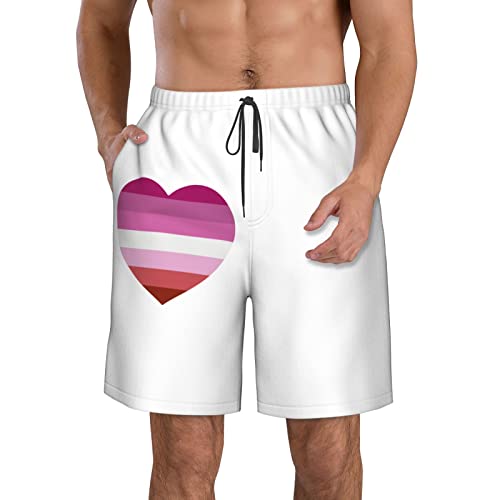 Short de bain homme séchage rapide avec taille élastique et motif drapeaux