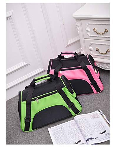 Sac à dos sac portable messenger vert pour chat et petit chien - 6