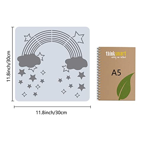 Large Celtic Knot Stencils 12x12 Inch Reusable Triquetra Knot Stencil Viking Symbol Template Signs Decoration For Painting On Wood Wall Scrapbook Card