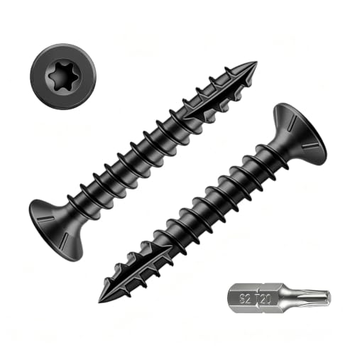 Image of Wensilon #4 * 1 inch Black Deck Screws 2319pcs 5 lbs 3x25mm