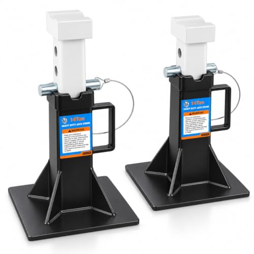 HKTE-14-Ton-Jack-Stands-12-177-in-for-Trucks-and-SUVs-2-Pack HKTE 14 Ton Jack Stands, 12-17.7 in, for Trucks and SUVs, 2 Pack - Image 1