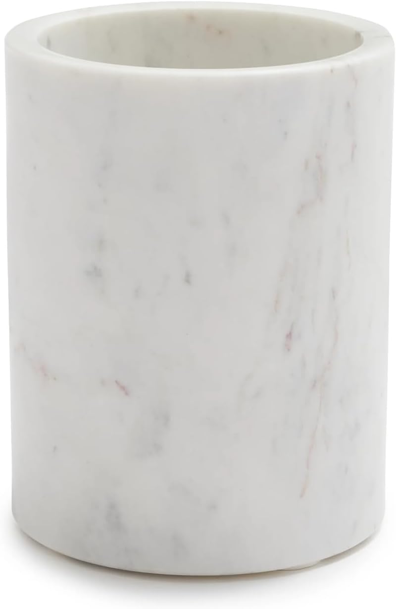 Sur La Table Marble Utensil Crock , White