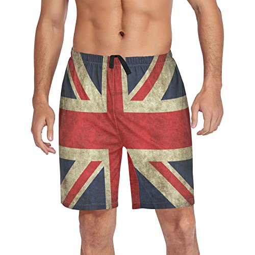 Fisyme Flag Mens Pajama Shorts Flag Men's Pj Lounge Sleep Short4