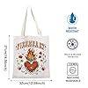 ACOMAF Merch Acotar Fire-heart Tote Bag SJM Gift Fire Breathing Tote Bag Throne Of Glass Inspire Handbag Aelin Galathynius Fireheart Handle Bag (TB, Fireheart Tote-PY2) #3