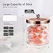 SheeChung 4 Pack 50 Oz Large Apothecary Jar with Rose Gold Rust-Proof Lid - Shatterproof Plastic Laundry Pods Container - Chic Rose Gold Bathroom & Vanity Storage Organizer for Scent Beads, Salts