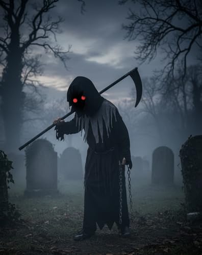 Disfraz Infantil de Segador Tenebroso para Halloween miniatura 3