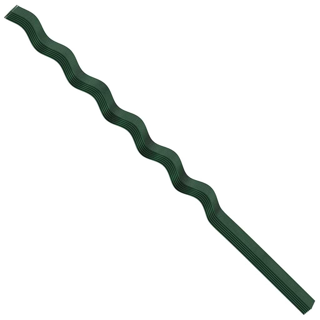 Spiral Pflanzenstütze Stahl 0,6 cm 50 Stück Grün 110 cm für Kletterpflanzen Bohnen Rankhilfe Garten Außen Pflanzstab