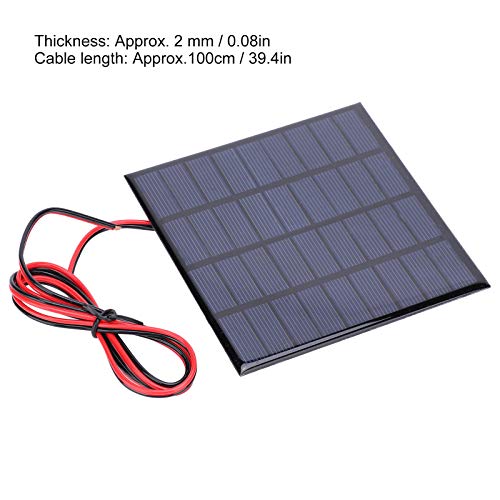 Módulo de Carregador de Painel Solar 2W 9V para Luzes Solares de Gramado Luzes Solares de Paisagem C