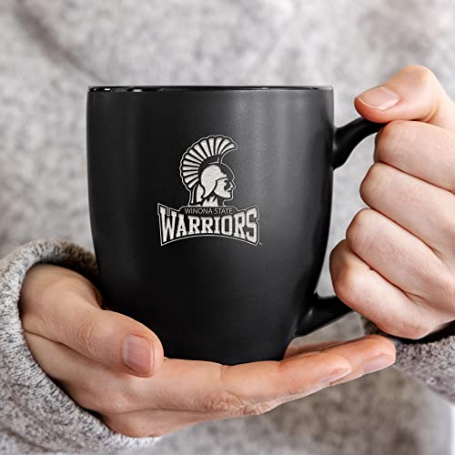 Image of Rico Industries NCAA Primary 15-Oz Personalized Matte Black Bistro Mug - for Hot or Cold Drinks