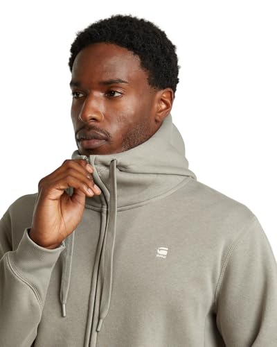 G-STAR Raw C.V. Men's Premium Core Zip Sweater Hooded Sweatshirt, Beige, L 3