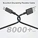 USB Mirco Headphones Charger Replacement for ZIHNIC, Soundcore Life Q20, iJoy Old Version, MUSICOZY, TUINYO, OneOdio A70, A11, MIDOLA, Gorsun Wireless Bluetooth Headphones Charging Cable Cord（Black）
