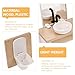 JOINPAYA 1set Dollhouse Bathroom Set: Dollhouse Bathroom Furniture Accessories 1 12 Scale Mini Shower Room AdornmentsSink Scale Shower Toilet Bathtub Stool for Doll Accessories