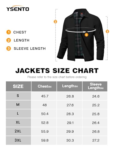 YSENTO Mens Summer Bomber Jackets Lightweight Casual Windbreaker Baseball Sports Cargo Jacket Outwear with Zip Pockets - Image 6